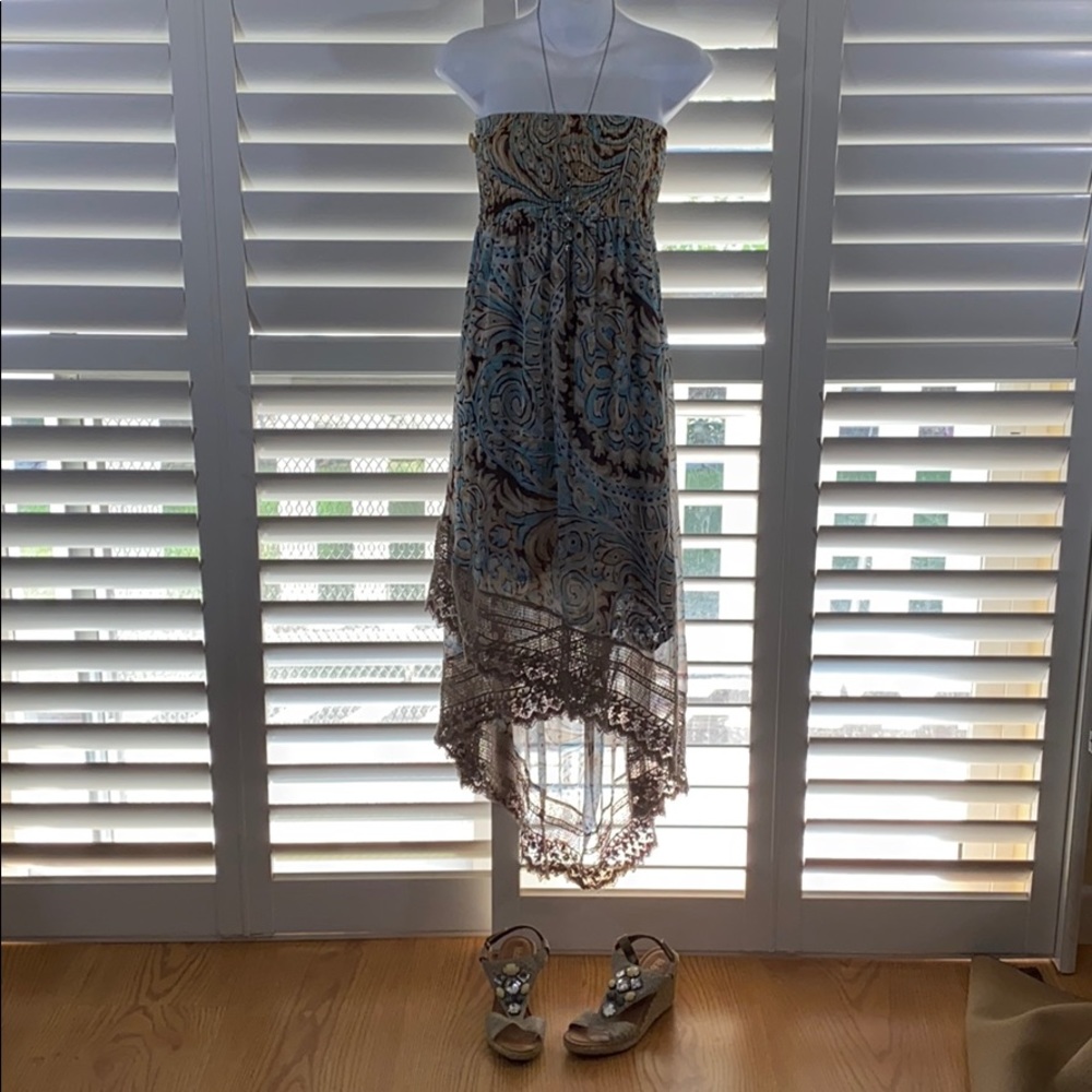 Rancho + Estancia Strapless Hi-Lo Lined Dress